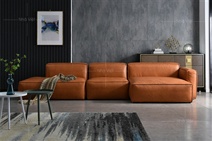 Sofa cao cấp bọc da mã T904