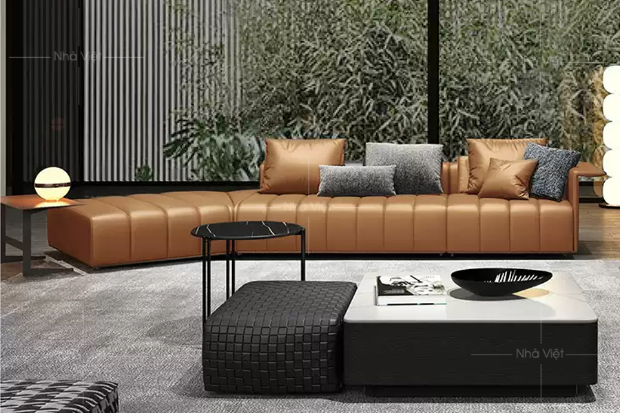 Sofa da Mitoni phong cách Italia DH191
