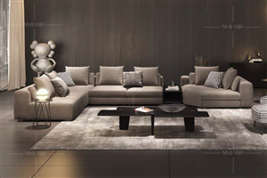 Sofa góc phòng khách rộng Minoti GL59