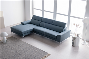Sofa nỉ hiện đại gam màu xanh N03