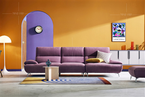 Sofa vải màu tím VG314